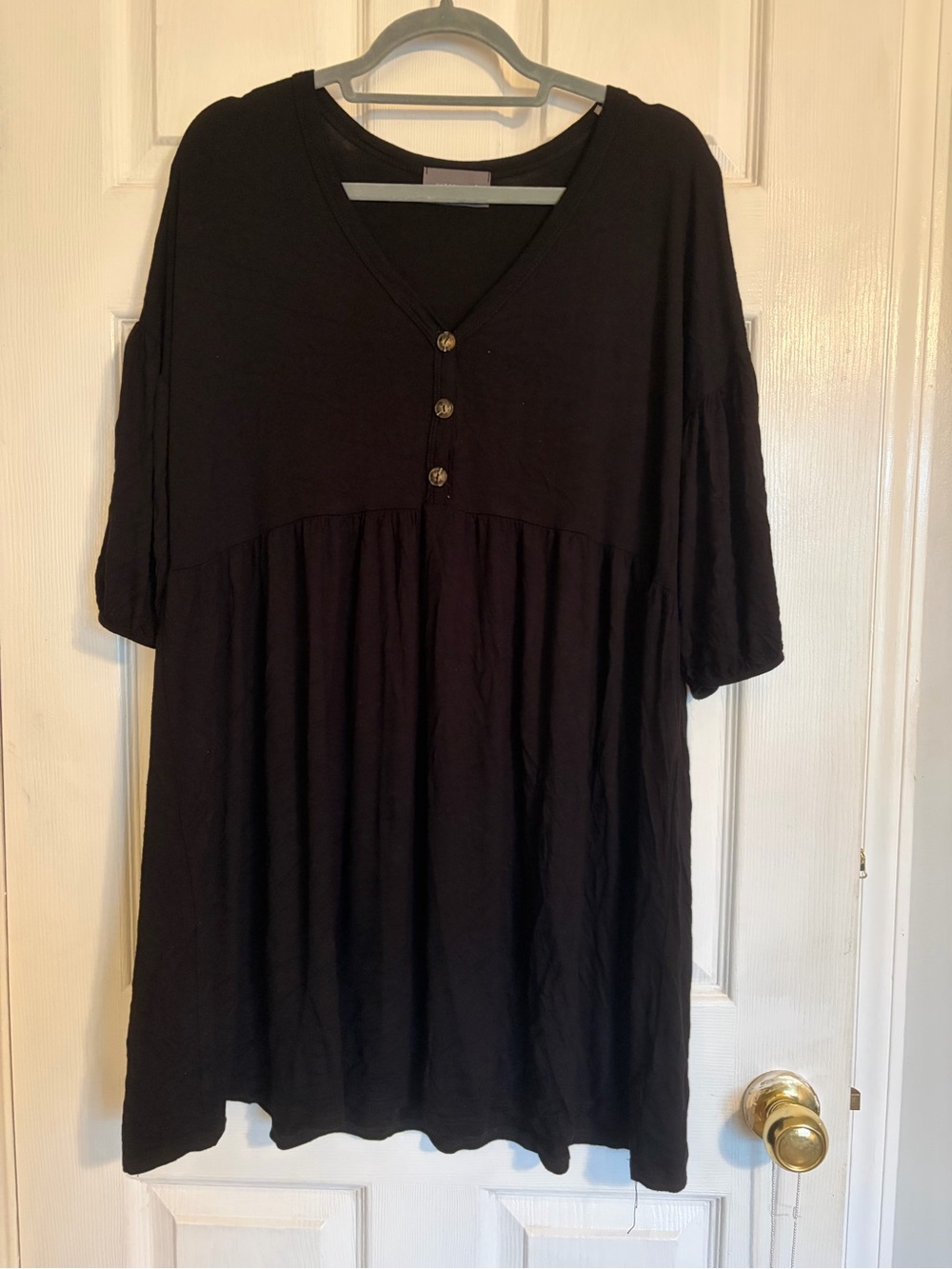 Hudson Gray black flowy comfy casual dress